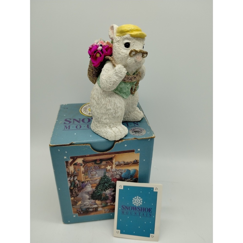 Snowshoe Mountain Meadow Gramps Backpacking Easter Rabbit Figurine